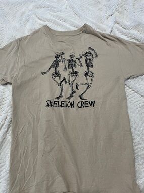Skeleton Crew Graphic Tee - Beige